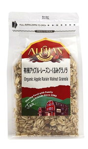 無添加アップル・レーズン・クルミ・グラノーラ(グラノラ)350g★コンパクト便送料無料・1個です。★QAIアメリカ有機認証★現材料は全てオーガニック★原産国:アメリカ★砂糖不使用