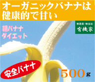 オーガニックバナナ★有機JAS（化学農薬不使用・無添加）バナナ500g（エクアドル・フィリッピン・ペルー…