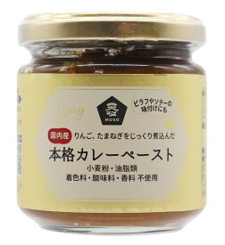 無添加 果実と野菜の本格カレーペースト 180g ★油脂類・化学調味料不使用★国内産100％★送料無料・1個です。