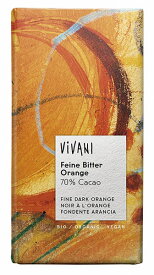 ViVANI オーガニックダークチョコレート オレンジ 100g★有機JAS（無農薬・無添加）★オーサワジャパン