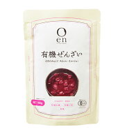 en有機ぜんざい ・天然美食180g★有機JAS（無農薬・無添加）★有機小豆・有機砂糖使用 ★6個までネコポス…