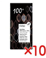 ViVANIオーガニックエキストラダークチョコレート★有機カカオ100%+カカオニブ 80g【10個・冷蔵便】★有…