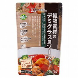 無添加　植物素材のデミグラス風ソース 120g★動物性原料不使用★脂質を35％カット★3個までネコポス便可