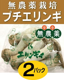 無農薬プチエリンギ 　150g×2パック★鳥取県産★無農薬・無添加★通常より小ぶりなエリンギです。身が締まっていて、そのままでもご使用できます。