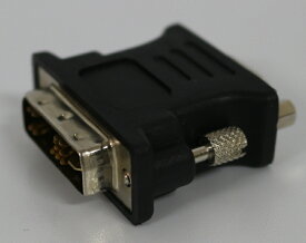 中古 DVI ⇒ VGA(D-sub 15ピン） 変換アダプタ 金メッキピン採用 変換コネクタ ブラック アナログVGAモニター変換コネクター
