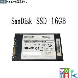 【中古】中古 2.5インチ内蔵 SATA SanDisk SSD16GB SDSA6GM-032G-1016 良品 安心保証付 代引き可