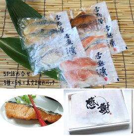 香熟漬 漬魚 5パック 10切入 詰め合せ（5種×5味×真空2切れパック) 西京漬け 味噌漬け 粕漬け 塩麹付け 味醂漬け ギフト 海鮮 ご飯のお供 母の日 父の日 お中元 敬老の日 お歳暮　誕生日