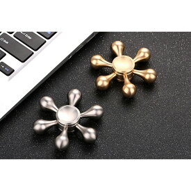 【25日まで期間限定P5倍】新型DIY ハンドスピナー 水道 Hand Spinner ストレス解消 6枚翼リムーバブル 高速回転 指 スピナー フォーカス玩具【3分以上スピン/ステンレス/焦り緩和などに役立つ】大人子供に適用 2色