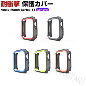 Apple Watch Series 11 42mm/46mm �P�[�X �E�F�A���u���[���E�X�}�[�g�E�H�b�` TPU+PC�f�� �}���`�J���[ �V���v���� �X�P���g�� �n�[�h�P�[�X �A�b�v�� �A�b�v���E�H�b�`11 ���킢�� �G���K���g CASE ��