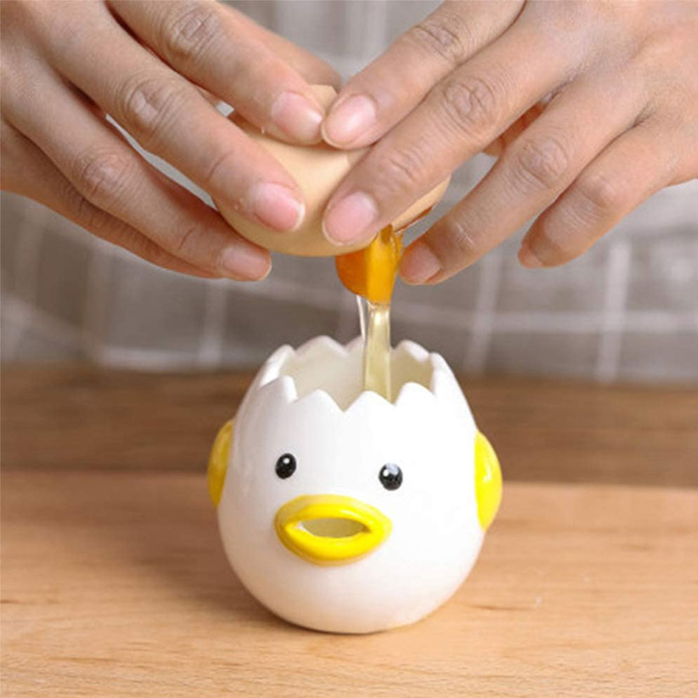 ヒヨコちゃんの卵白分離器 陶磁品 黄身取り器 卵白セパレーター エッグセパレーター キレイに分離できる かわいい 鶏型 | ユースター