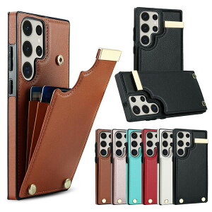 Galaxy S24 S23 S22 �P�[�X/�J�o�[ S24+/S24 Ultra PU���U�[ �w�ʃ��U�[�P�[�X �J�[�h���[ Samsung �T���X�� �M�����N�V�[ S24/S24 �v���X/S24 �E���g��