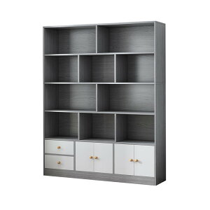 キャビネット リビングキャビネット 壁面収納 書類整理棚 木目調 オープン収納 引き出し付き 扉付き収納 大容量 シンプル ホワイト ナチュラル 車上渡し