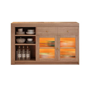 折りたたみテーブル ダイニングテーブル デスク 収納キャビネット 収納棚 引き出し ガラス扉 コンパクト 木製 ナチュラル 車上渡し