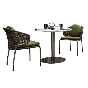 ガーデンテーブル ガーデンチェア サランベルト デリレン生地 高密度ウレタンフォーム 耐候性 耐久性 アルミ合金フレーム 取り外し可能なカバーリング ブラック カスタマイ