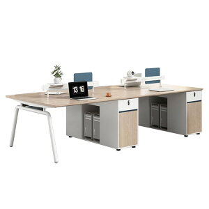 オフィスデスク メラミン化粧板 スチール脚 ハの字構造 ダイヤル錠 配線孔 コンセント エッジC面取り ナチュラル カスタマイズ可能 車上渡し