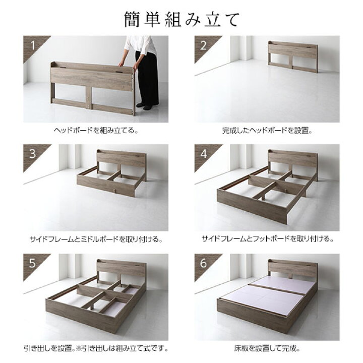 楽天市場】ベッド セミダブル ボンネルコイルマットレス付き 
