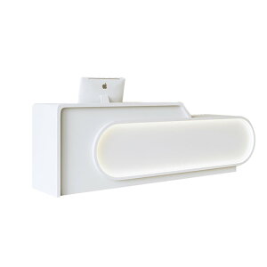 受付カウンター レジカウンター エントランス受付 受付台 オフィス受付 LEDライト付き 焼付塗装 引き出し ホワイト カスタマイズ可能 待合室 間仕切り 接客 引出 フィットネス