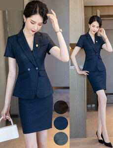 【送料無料】短袖 スカートスーツ ビジネススーツ リクルートスーツ 2点セット ママスーツ フォーマル パンツスーツ 夏 セレモニースーツ レディース 卒園式 入園式 卒業式 お宮参り 結婚式