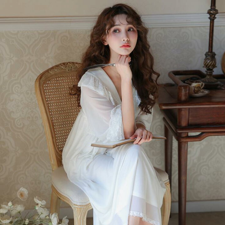 レディースネグリジェ＊フリーサイズ （レーシースルーのネグリジェ  