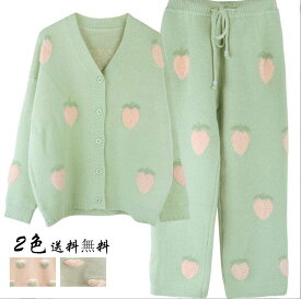 ルームウェア 襟なし ナイトガウン 部屋着 ナイトウェア 送料無料 2点セット パジャマ 長袖 トップス 上下セット 寝巻き レディース 可愛い 暖かい 前開き もこもこ 長ズボン 春 秋 冬 防寒 体型カバー 大きいサイズ 快適 贈り物 ギフト プレゼント 福袋 便利 入院用 介護用