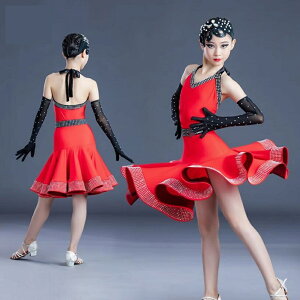 子供 ステージ衣装 社交ダンス衣装 ダンスウェア ジュニア ダンドレスラテン ラテンダンスドレス 高品質 ワルツ ラテンドレス 社交ダンス ドレス 練習着 キッズ タンゴ 女の子 サンバ衣装