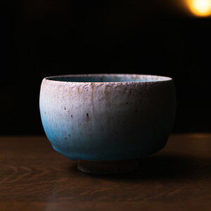 【共箱付】青茶碗 (SOY-515) 作家「山田想」