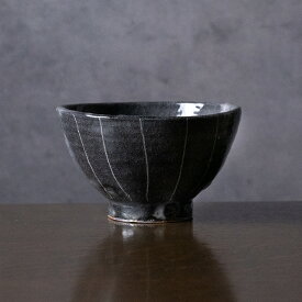 和食器　鼠志野線文飯碗　作家「佐々木好正」