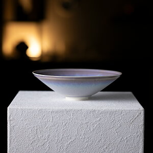 大鉢 | 窯変流彩鉢・白(YN-067) 作家「永草陽平」