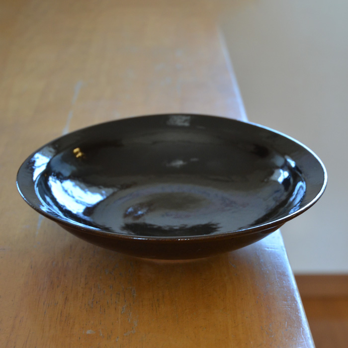 和食器　天目釉カレー皿(YT-033)　作家「多屋嘉郎」 | うつわや悠々