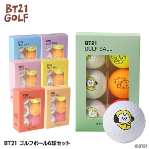 BT21 Golf �S���t�{�[�� 6���Z�b�g�yLy�z