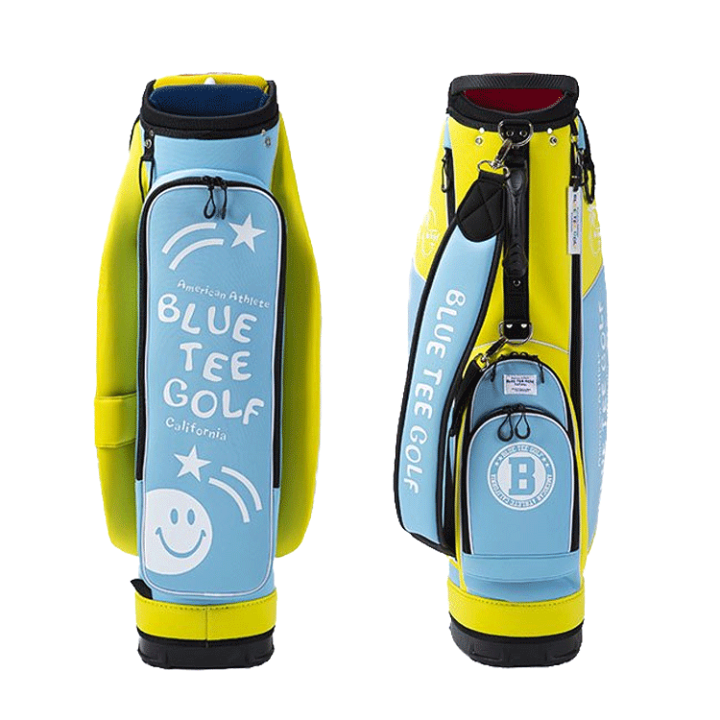 ゴルフバッグ　ブルーティーゴルフ　BLUE TEE GOLF BLUE TEE GOLF ブルーティーゴルフ ストレッチ 2トーン カートバッグ 9