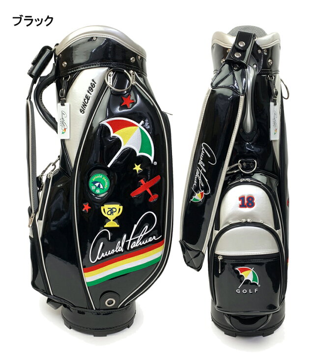 ARNOLD PALMER enamel caddy Golf bag APCB-21F 9 type Black APCB-21F