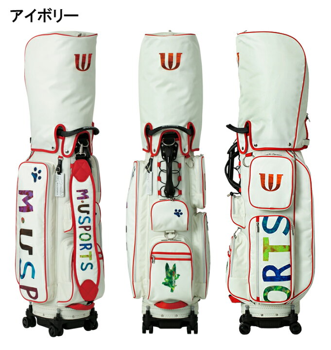 楽天市場】MU SPORTS MU スポーツ キャディバッグ ゴルフバッグ 9.5型 