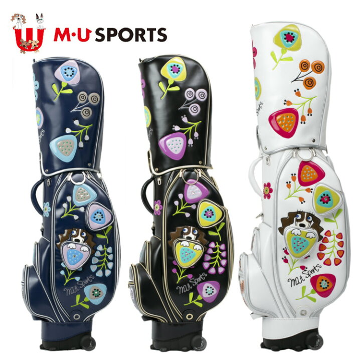 楽天市場】MU SPORTS MU スポーツ キャディバッグ ゴルフバッグ 8.5型 