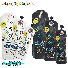 ブルーティーゴルフ ヘッドカバー スマイル & カート ドライバー用 フェアウェイウッド用 ユーティリティー用 【BLUE TEE GOLF】【SMILE & CART】