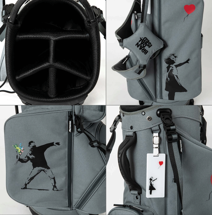 新品 バンクシー BANKSY セルフスタンドバッグ フラワーボンバー 楽天市場】バンクシー スタンド キャディバッグ BACB-03 9.0型