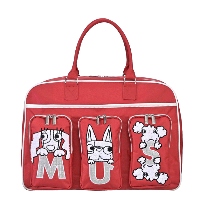 M.U SPORTS キャラクター-5thボストントートバッグ ゴールド M.U SPORTS キャラクター-5thボストントートバッグ ゴールド M