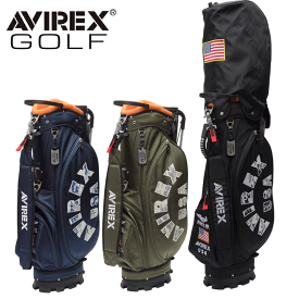 AVIREX GOLF アヴィレックスゴルフ セルフスタンド付き 8.5型 キャディバッグ AVG3S-BA3【AVIREX】