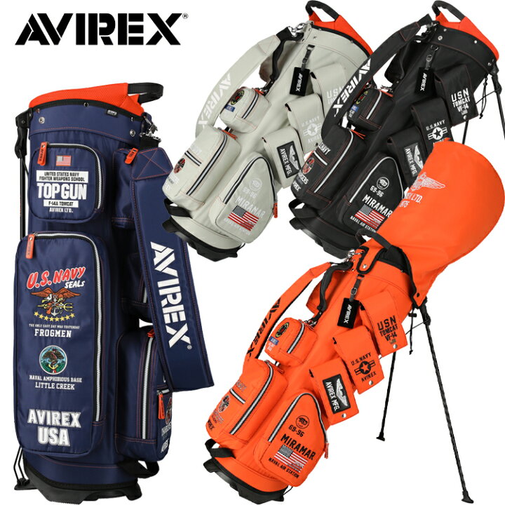 楽天市場】AVIREX GOLF アヴィレックスゴルフ 9型 スタンド式 キャディ 