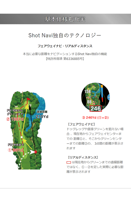 ゴルフナビ 楽天市場】ショットナビ ゴルフ Evolve α ショットナビ