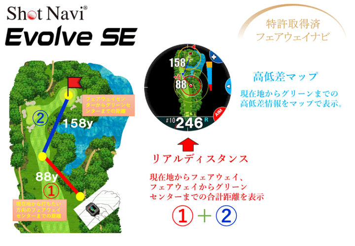 楽天市場】ショットナビ ゴルフ Evolve SE ショットナビ 楽天市場】ショットナビ ゴルフ Evolve SE ショットナビ