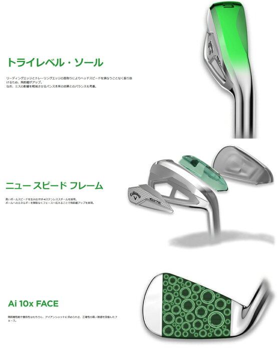 楽天市場】キャロウェイ ゴルフ ELYTE エリート アイアンセット #6-PW 