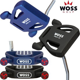WOSS GOLF PRO-01 パター スパイダー型 マレットパター マレットタイプ マレット型 ブラック ネイビー ウォズ 【NF】