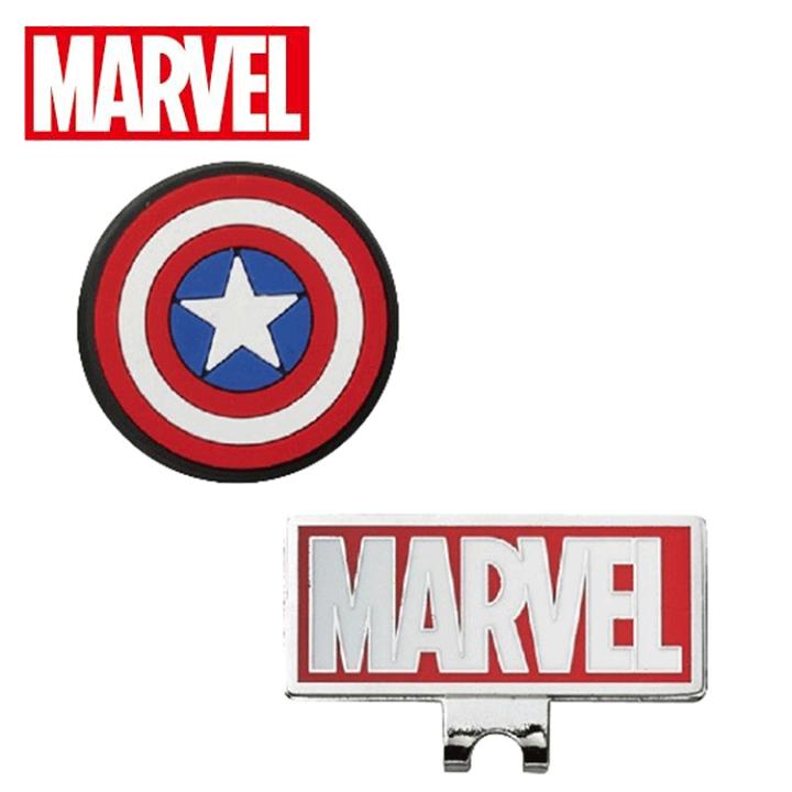 楽天市場】MARVEL シールド マーカー ゴルフマーカー キャラクター