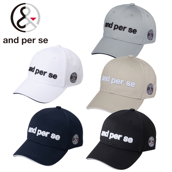 and per seのキャップ アンパスィ(and per se) ゴルフ キャップ ラッセルメッシュ