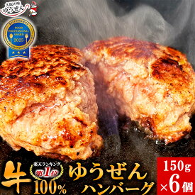 [ 12/29 価格改定予定 ] 楽天1位 牛肉 100% ゆうぜん ハンバーグ 150g×6食 お試し セット 冷凍 食品 肉 惣菜 お取り寄せ グルメ 美味しい おかず 無添加 通販 送料無料 明和食品 後払い