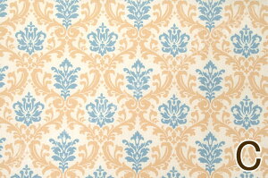 シーティング Precious damask /YUWA 有輪商店 ダマスク 柄 シーチング 生地 シック モダン プレシャスダマスク / 335611 10cm単位 切り売り