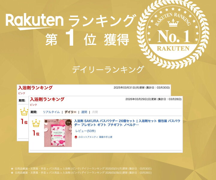 楽天市場】「 入浴剤 SAKURA バスパウダー26個 セット 」 送別 退職 