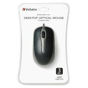 VERBATIMJAPAN �L���}�E�X[USB 1.5m�EMac/Win] DESKTOP OPTICAL MOUSE(3�{�^���E�u���b�N) MUSDOZV1 [���w��]