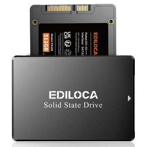 EDILOCA ES106 SSD 2.5�C���` 7mm SATA3 6Gb/s 3D NAND�̗p �����^SSD